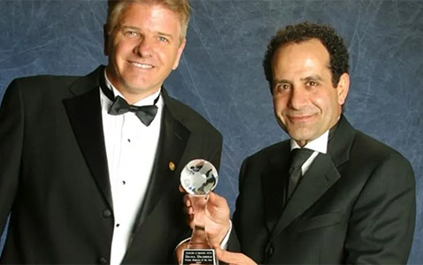 Dana Daniels receiving an award