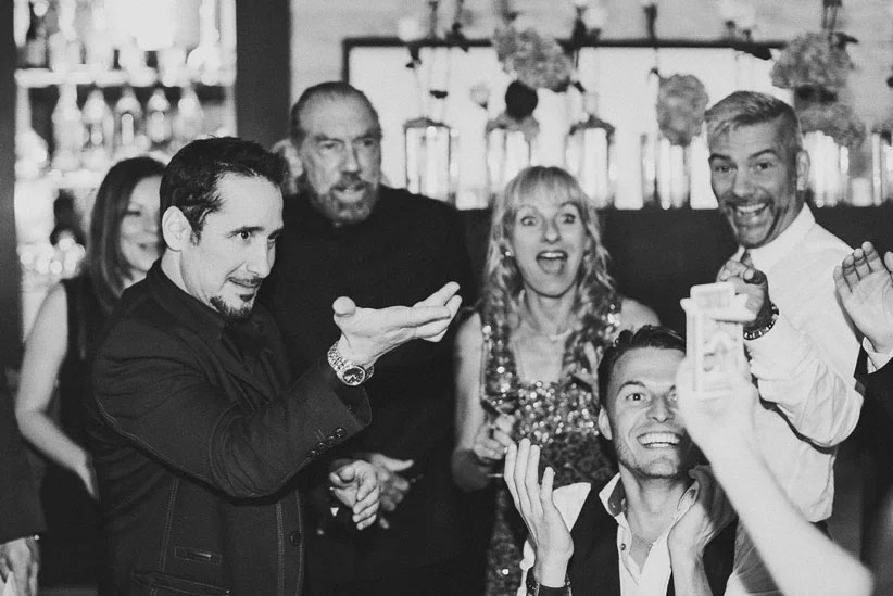 David Minkin performing for billionaire